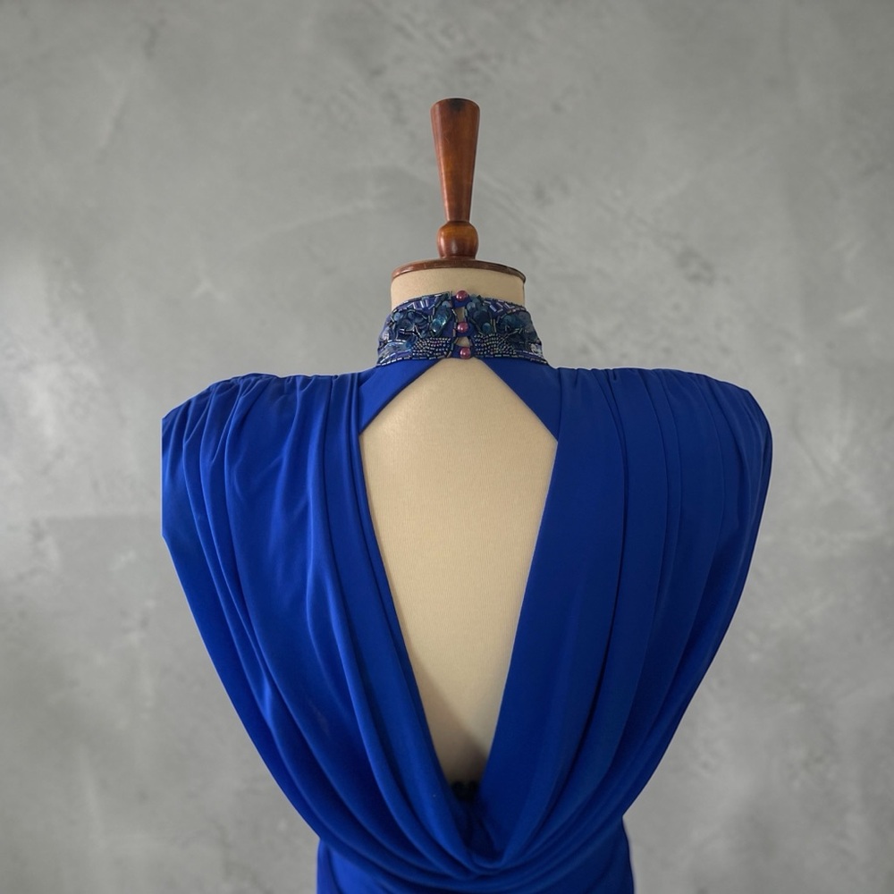 Vintage Casadei 4 draped sequin beaded 1980’s dress‎ - Picture 10 of 15